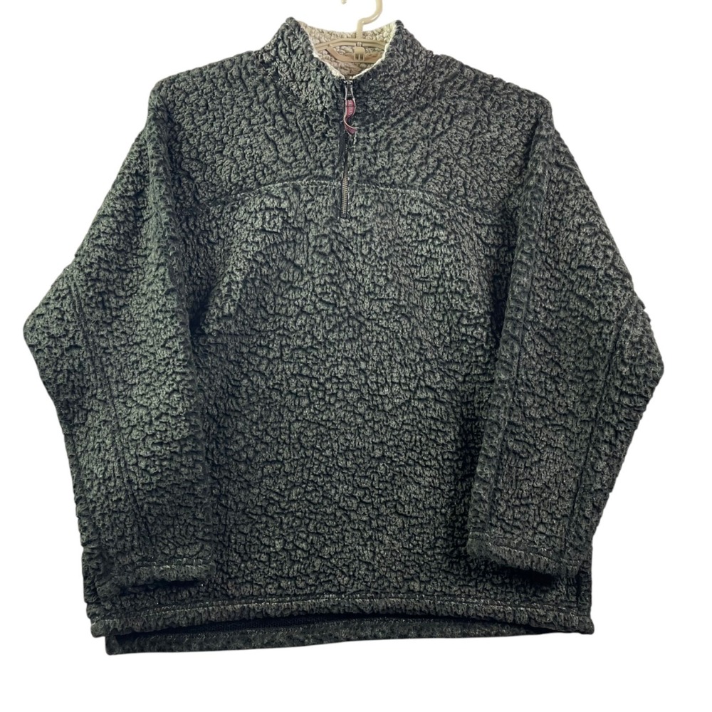 Carbon 2 Cobalt Deep High Pile Fleece Sherpa Quarter Zip Pullover Mens 2XL